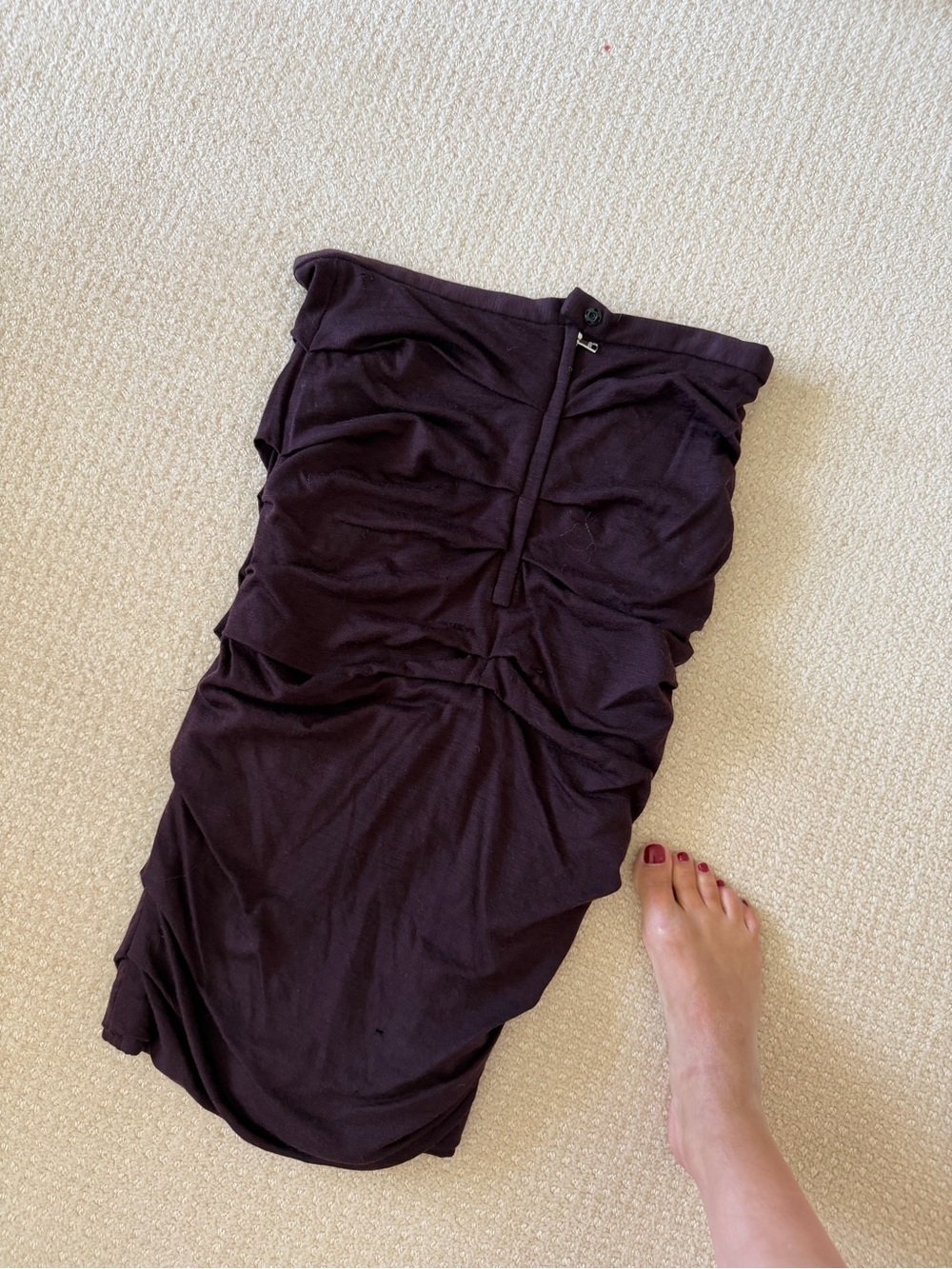 Dolce and Gabana Purple Ruched Maxi Skirt - Picture 2 of 3